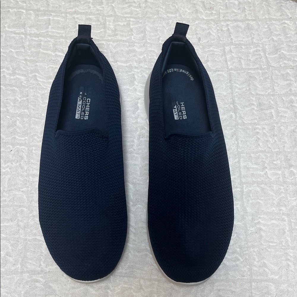 SKECHERS Navy Blue Slip-On Shoes Size 10